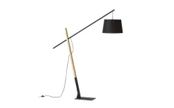 Golvläslampor < Rendl Dante Golvlampa Trä/Svart 214cm