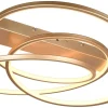 Plafonder-Trio Lighting Darvin Plafond LED guld