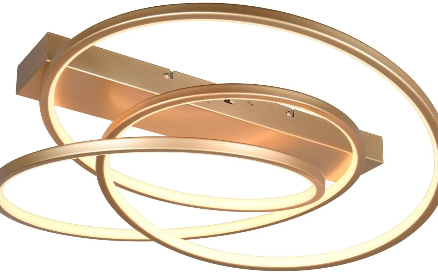 Plafonder-Trio Lighting Darvin Plafond LED guld