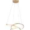 Stora Taklampor Ø50-69 Cm-Trio Lighting Darvin Takpendel LED 64cm guld