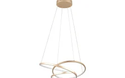 Stora Taklampor Ø50-69 Cm-Trio Lighting Darvin Takpendel LED 64cm guld