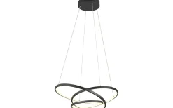 Stora Taklampor Ø50-69 Cm < Trio Lighting Darvin Takpendel LED 64cm mattsvart