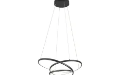 Stora Taklampor Ø50-69 Cm < Trio Lighting Darvin Takpendel LED 64cm mattsvart