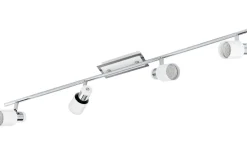 Avlånga Takspotlights|Takspot Med Minst 4 Lampor-Eglo Davida Takspotlight 78cm GU10 LED 3000K 4x5W Vit