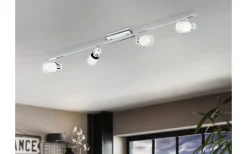 Avlånga Takspotlights|Takspot Med Minst 4 Lampor-Eglo Davida Takspotlight 78cm GU10 LED 3000K 4x5W Vit