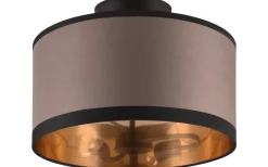 Plafonder < Reality Davos Plafond 30cm 2xE14 matt svart/grå