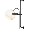 Läslampor < Halo Design DC Vägglampa 52cm Opal/Svart Ek