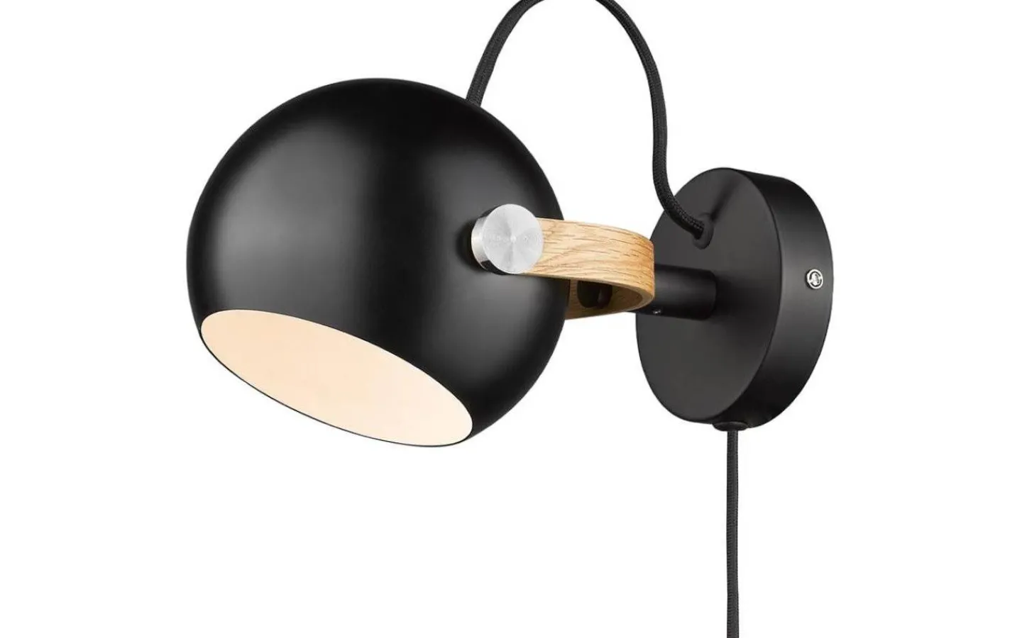 Läslampor < Halo Design DC Vägglampa Svart/Ek