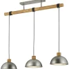 Avlånga Taklampor < Trio Lighting Delhi Takpendel 3-delad E27 antik stål
