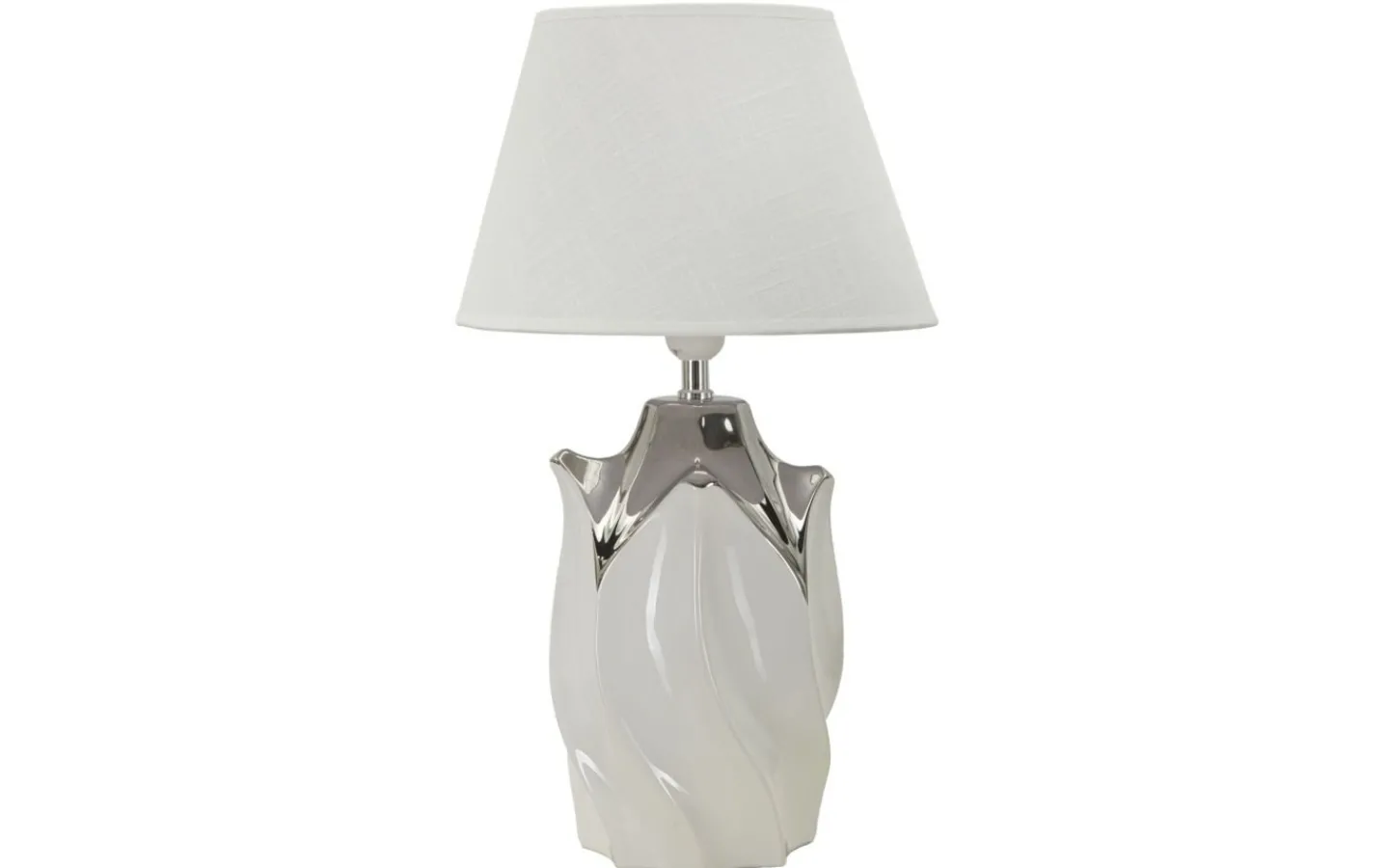 Bordslampor < Mauro Ferretti Delta Bordslampa 51cm Silver/Vit