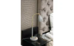 Sovrum|Skrivbordslampor < Belid Deluxe Bordslampa 51cm LED GU5,3 Grå/Mässing