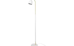 Golvläslampor < Belid Deluxe Golvlampa 133cm LED GU5,3 Dimbar Vit/Mässing
