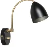Sovrum|Läslampor < Belid Deluxe Vägglampa LED GU5,3 Svart/Mässing