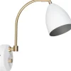 Sovrum|Läslampor-Belid Deluxe Vägglampa LED GU5,3 Vit/Mässing