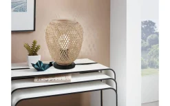 Bordslampor < Eglo Dembleby Bordslampa 25cm Natur/Svart