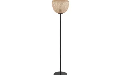 Golvlampor-Eglo Dembleby Golvlampa 150cm Natur/Svart
