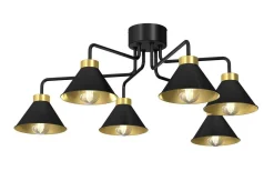 Stora Taklampor Ø70-150 Cm-Hallbergs Demet Taklampa 78cm Svart/Guld