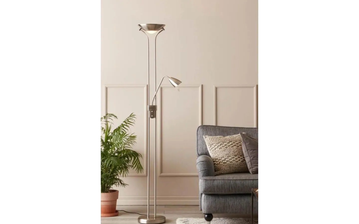 Vardagsrum|Uplight-Markslojd Detroit Golvlampa 180cm Stål
