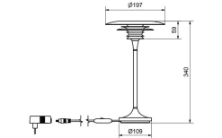 Bordslampor < Belid Diablo Bordslampa 35cm Svart/Röd