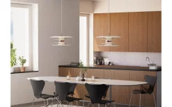 Kök & Matplats|Stora Taklampor Ø50-69 Cm < Belid Diablo Taklampa 50cm Mattvit/ Rosé Silver