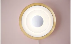 Vardagsrum|Hall & Trappa-Belid Diablo Vägglampa Ø30cm Mässing