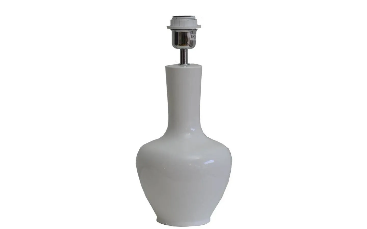 Lampfötter < Hallbergs Dilbar Small Lampfot 36cm E27 White Glossy