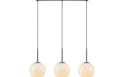 Kök & Matplats|Avlånga Taklampor-Markslojd Dione Taklampa 105cm 3L Opal/Svart