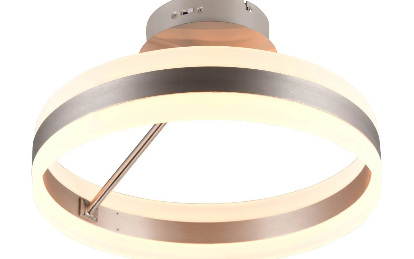 Plafonder < Trio Lighting Dios Plafond LED 40cm i borstat stål