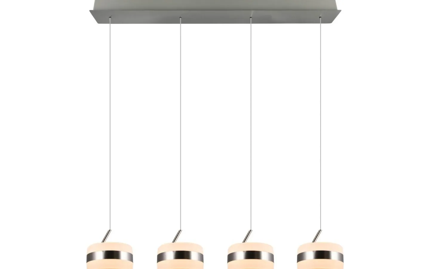 Avlånga Taklampor < Trio Lighting Dios Takpendel LED 4-delad borstad stål