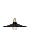 Kök & Matplats < Globen Lighting Disc Taklampa 40cm E27 Svart/Borstad Mässing