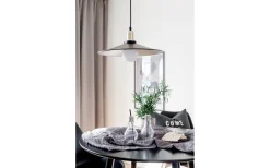 Kök & Matplats < Globen Lighting Disc Taklampa 40cm E27 Svart/Borstad Mässing
