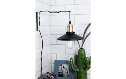 Kök & Matplats|Lampetter < Globen Lighting Disc Vägglampa Svart/Mässing