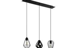 Avlånga Taklampor < Eglo Distaff Taklampa 90cm Svart