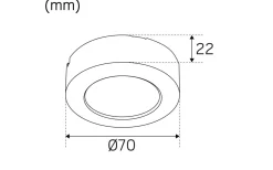 12V Led Spotlights-Hidealite Distansring 1202 Möbelspotlight Vit
