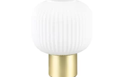 Bordslampor-Trio Lighting Diva Bordslampa E27 matt mässing/vit