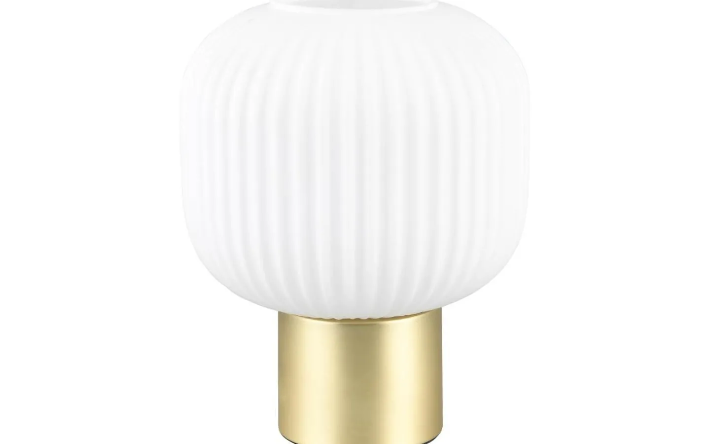 Bordslampor-Trio Lighting Diva Bordslampa E27 matt mässing/vit