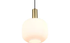 Fönsterlampor < Trio Lighting Diva Fönsterlampa 20cm E27 matt mässing/vit
