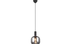 Fönsterlampor-Trio Lighting Diva Fönsterlampa 20cm E27 mattsvart/förkromad