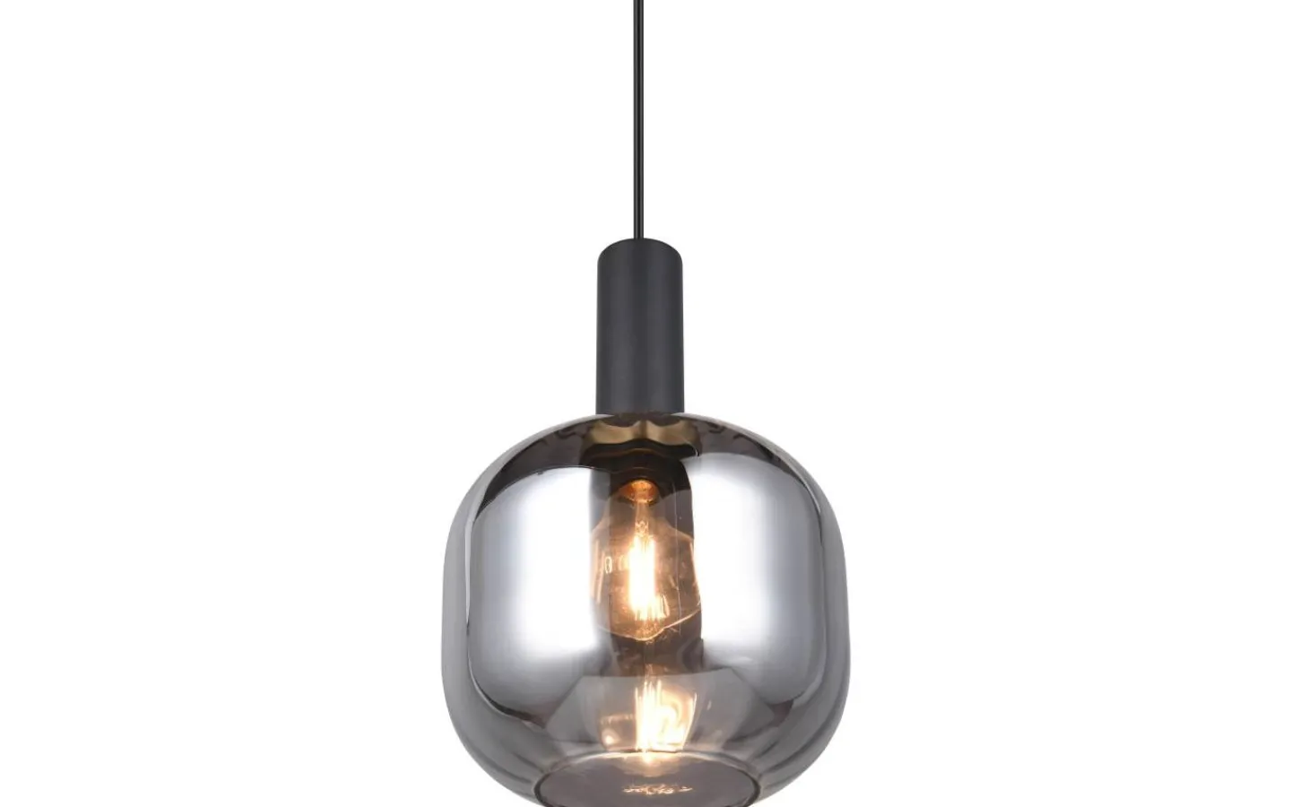 Fönsterlampor-Trio Lighting Diva Fönsterlampa 20cm E27 mattsvart/förkromad