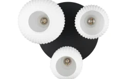 Plafonder < Trio Lighting Diva Plafond 3-delad E27 matt mässing/vit