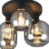 Plafonder-Trio Lighting Diva Plafond 3-delad E27 mattsvart/förkromad