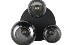 Plafonder-Trio Lighting Diva Plafond 3-delad E27 mattsvart/förkromad