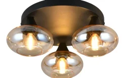 Plafonder < Reality Divina Plafond 3-delad E14 matt svart/bärnsten
