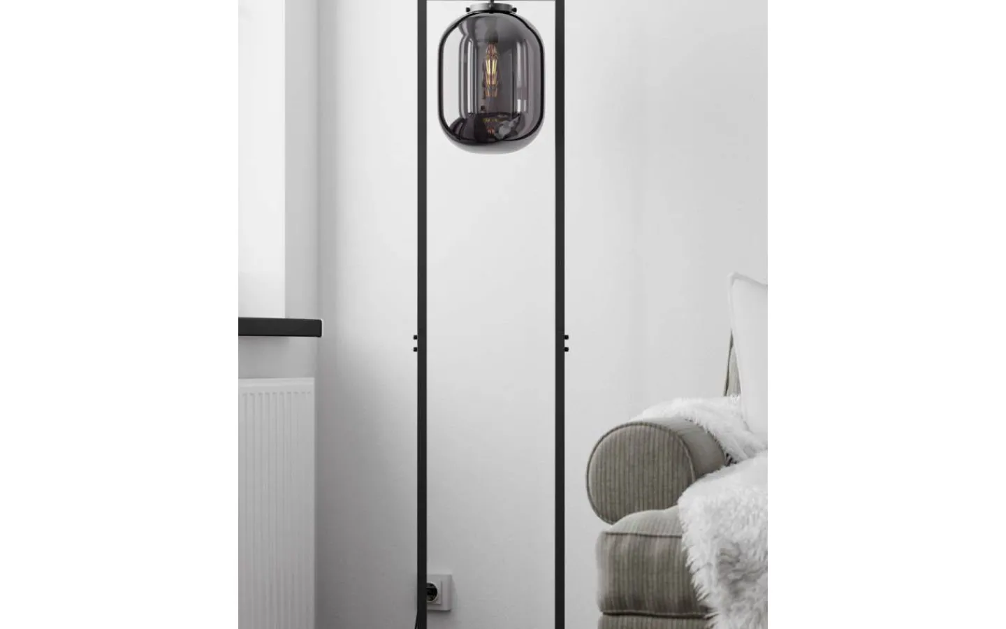 Golvlampor-By Rydens Dixton Golvlampa 150cm Rökgrå