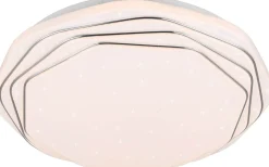 Plafonder-Reality Dizzy Plafond LED vit/krom stjärnljus