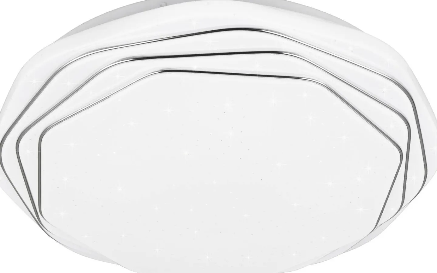 Plafonder-Reality Dizzy Plafond LED vit/krom stjärnljus