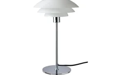 Bordslampor-Dyberg Larsen DL31 Bordslampa 50cm Opal/Krom
