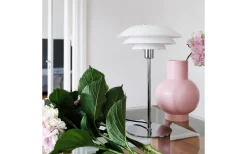 Bordslampor-Dyberg Larsen DL31 Bordslampa 50cm Opal/Krom
