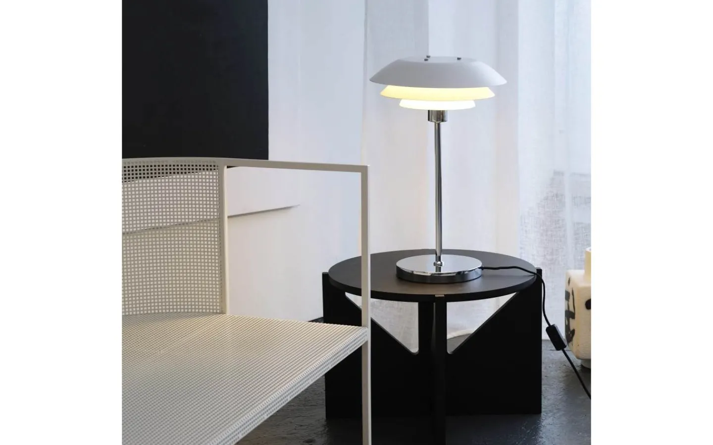 Bordslampor-Dyberg Larsen DL31 Bordslampa 50cm Vit/Krom