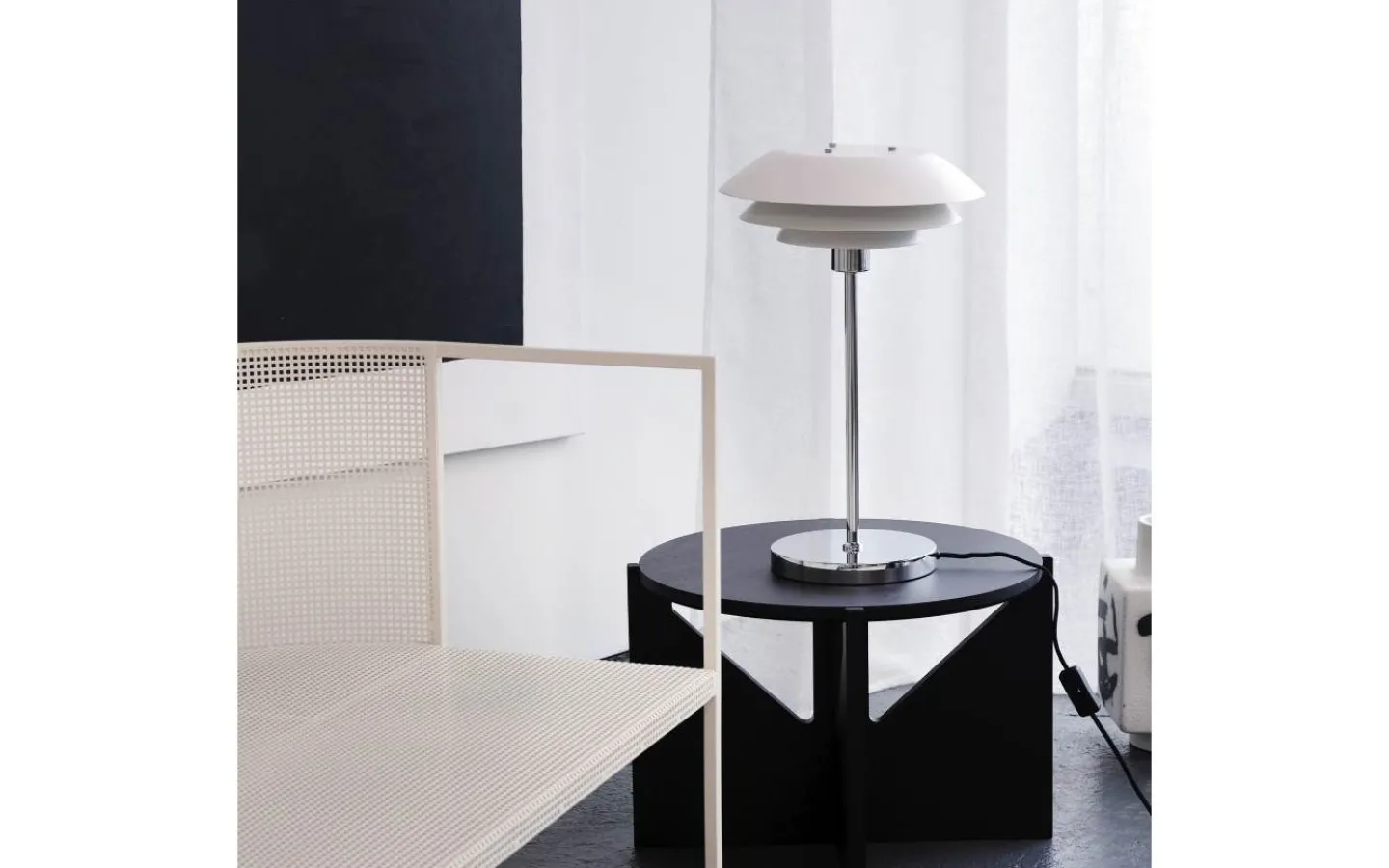 Bordslampor-Dyberg Larsen DL31 Bordslampa 50cm Vit/Krom